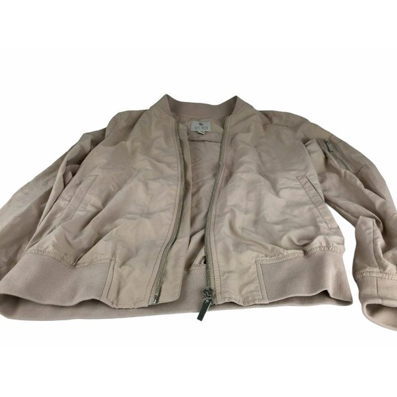 Lila Rose Vintage Bomber Jacket Rose Pale Pink FXS - Picture 7 of 8